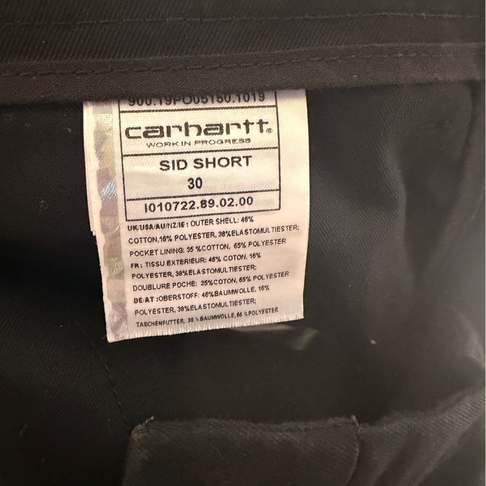 Carhartt WIP Sid Short Black - Picture 4 of 4